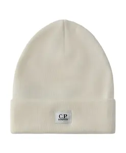 Шапка из сверхтонкой мериносовой шерсти C.P. Company, белый