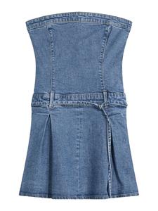 Мини платье Bershka, Blue denim