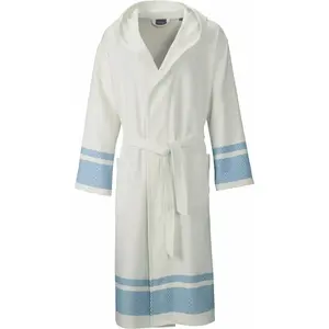 Унисекс-халат Lynn, идеален для сауны и спа, гостиничный халат, утренний халат, 1 шт., с капюшоном, сверхлегкое качество Egeria, синий
