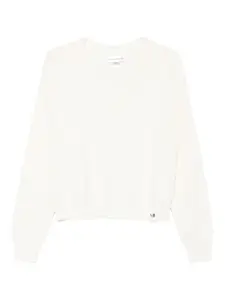 Свитер с V-образным вырезом VICTORIA BECKHAM, белый