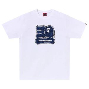 Футболка BAPE 30th Anniversary #2 'White/Navy', белый