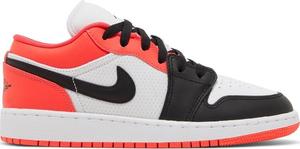 Кроссовки Air Jordan 1 Low SE GS 'Mismatched Infrared', белый