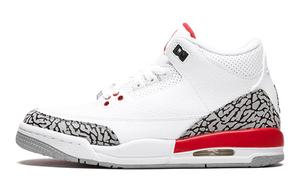 Кроссовки Jordan Air Jordan 3 Vintage Basketball Female 398614-116, белый