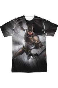 Футболка Batman V Superman Batman Light с коротким рукавом для взрослых из полиэстера Gildan, белый