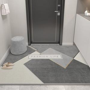 Budis Ковер 100х160 см для прихожей/ванной с геометрическим дизайном, абсорбирующий, нескользящий, Guanmo-1