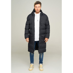 Парка behype Wintermantel LONGLINE PUFFER, черный