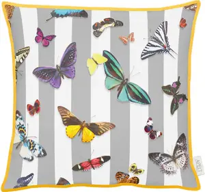 АПЭЛТ декоративная подушка "Тереза", чехол без наполнения, 1 шт APELT 46х46 см, серый/цветной