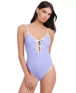 Женский купальник Key Item Stay Connected с завязками спереди Sanctuary, фиолетовый