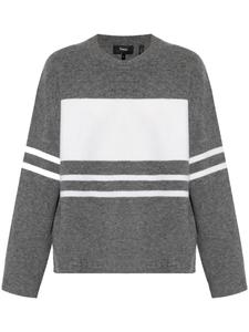 Theory свитер в полоску, серый