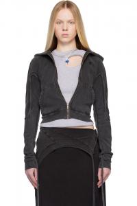 Ottolinger Черная облегающая толстовка на молнии