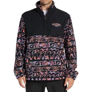 Мужской пуловер Boundary Re-Issue с воротником-стойкой и застежкой-молнией до середины груди Billabong, Black Heather