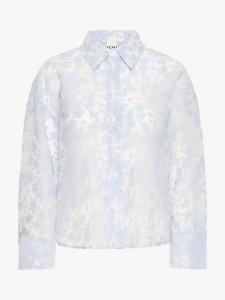 Текстурированная рубашка Riley ICHI, Zen Blue