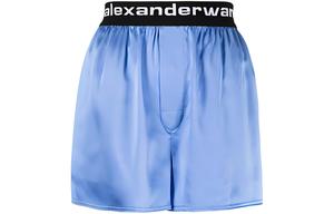 Повседневные шорты женские голубые Alexander Wang