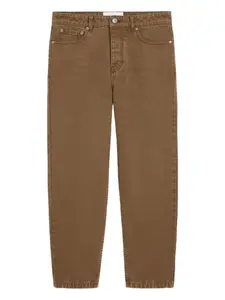 Зауженные джинсы Ami Paris, коричневый