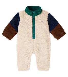 Детский комбинезон с цветными блоками из искусственной овчины Tinycottons, Color Block