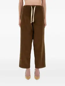 Вельветовые брюки на шнурке Moschino Jeans, коричневый