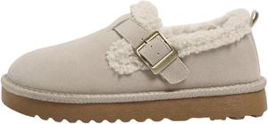 Женские замшевые зимние ботинки на платформе, теплые короткие ботинки Taxutixieye, 82 Grey