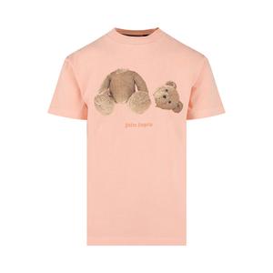 Классическая футболка Palm Angels Bear Salmon Fluorescent