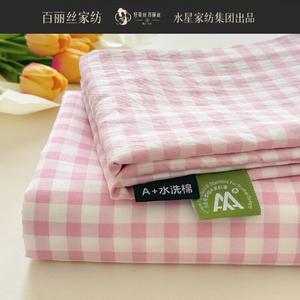 Belle Простыня на резинке 200х230 см из мягкой ткани, цвет Light Pink Plaid