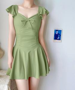 Купальник BORA AURA с завязками спереди, цельный, с открытым верхом Aimoha - Select -, цвет Green