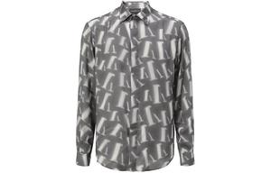 Рубашка мужская с заостренным воротником Moderate Others EMPORIO ARMANI, серый