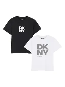 Комплект футболок с логотипом Dkny Kids, черный