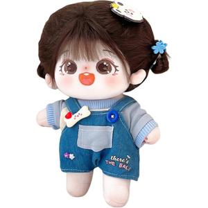 Хлопковая кукла каштанового цвета плюшевая кукла высотой 20 см MENGWAGONGDIAN