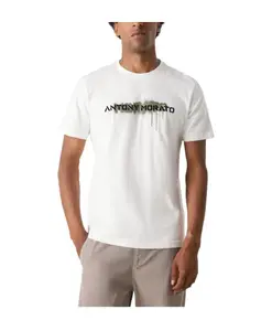 Белая раскрашенная футболка Antony Morato, белый
