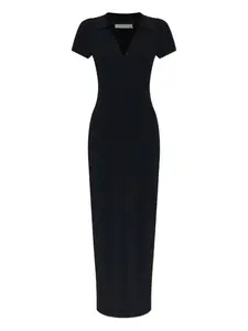 Платье-поло в рубчик Kamelia IRO, черный