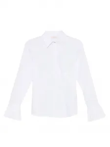 Рубашка с плиссированными манжетами LIU JO, белый