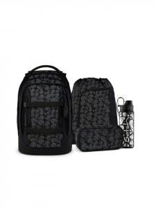 Satch Набор школьных рюкзаков PACK Blurry Faces, 4 предмета, черный