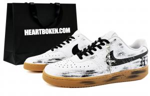 Nike Мужские низкие скейтбордистские кроссовки Court Vision 1 Sui Xin, темно-готические, с защитой от истирания и потертостей