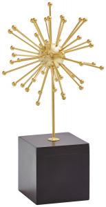 Скульптура Ambia Home, 14,5x27x14,5 см, черный/золотой