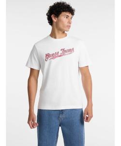 Футболка с коротким рукавом GUESS JEANS, белый