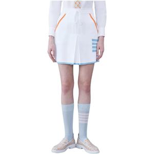 Stripe Detail Mini Skirt THOM BROWNE, белый