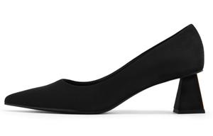 Массивные каблуки на высокой шпильке 5 см женские CHARLES&KEITH, черный textuкрасный черный textuкрасный