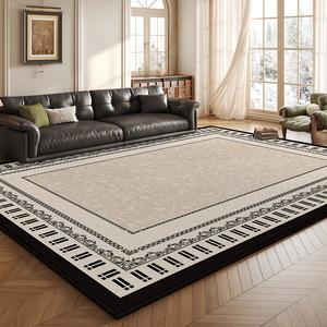 Budis Ковер 300х400 см для гостиной/спальни в винтажном французском стиле, светлый, люксовый, водостойкий и грязеотталкивающий, утолщенный, Huajian Mishi Yu
