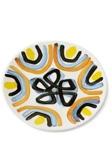 Фарфоровая тарелка yellow flower, 28,5 см, 1882 Ltd, белый