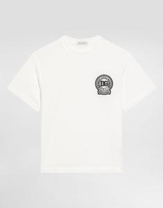 Футболка из джерси с логотипом DG Dolce&Gabbana, белый