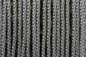 La Tenda OSTIA 1 XL прозрачная полосовая штора, размеры: 140 x 230 см, серый