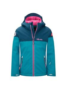 Куртка для лыж/сноуборда Hallingdal темно-бирюзового/синего цвета Мадейры Trollkids