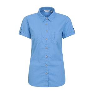 Рубашка "кокос" с коротким рукавом Mountain Warehouse, синий