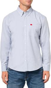 Hugo мужская приталенная длинная рубашка Oxford на пуговицах, Bijou Blue
