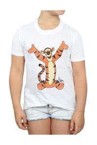 Классическая хлопковая футболка с изображением тигра Winnie The Pooh, белый