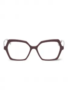 Очки в геометричной оправе Alexander Mcqueen, красный