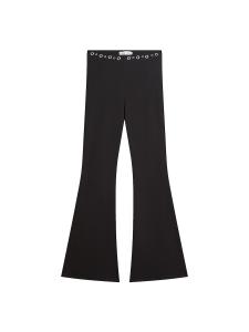 Расклешенные брюки Bershka, черный