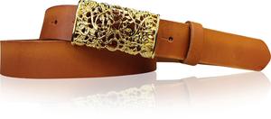 Кожаный ремень FRONHOFER, коньячный