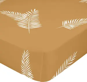 Простыня на резинке "Foliage" 140x200x32 см (спальное место 135/140) 100% хлопок. Сделано в Европе. HAPPY FRIDAY S.L.