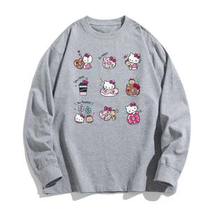 Футболка Hello Kitty SS25 Unisex Sanrio, серый