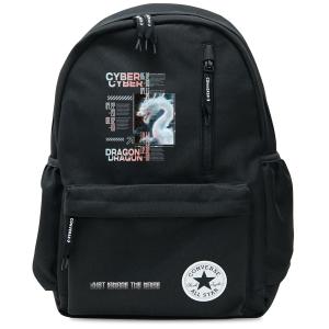 Converse Полиэстеровый рюкзак среднего размера унисекс черный, CNY Cyber Dragon
